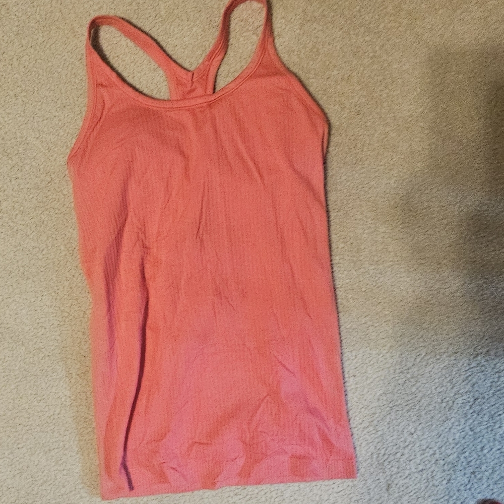 Lululemon Athletica Coral Racerback Tank Top Size 6
